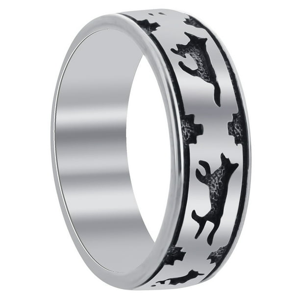Gem Avenue 925 Sterling Silver 6mm Wedding Band Womens Ring Gem Avenue 925 Sterling Silver 6mm Wedding Band Womens Ring